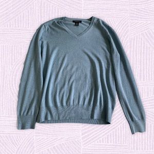 Mens M Banana Republic Baby Blue V Neck Sweater